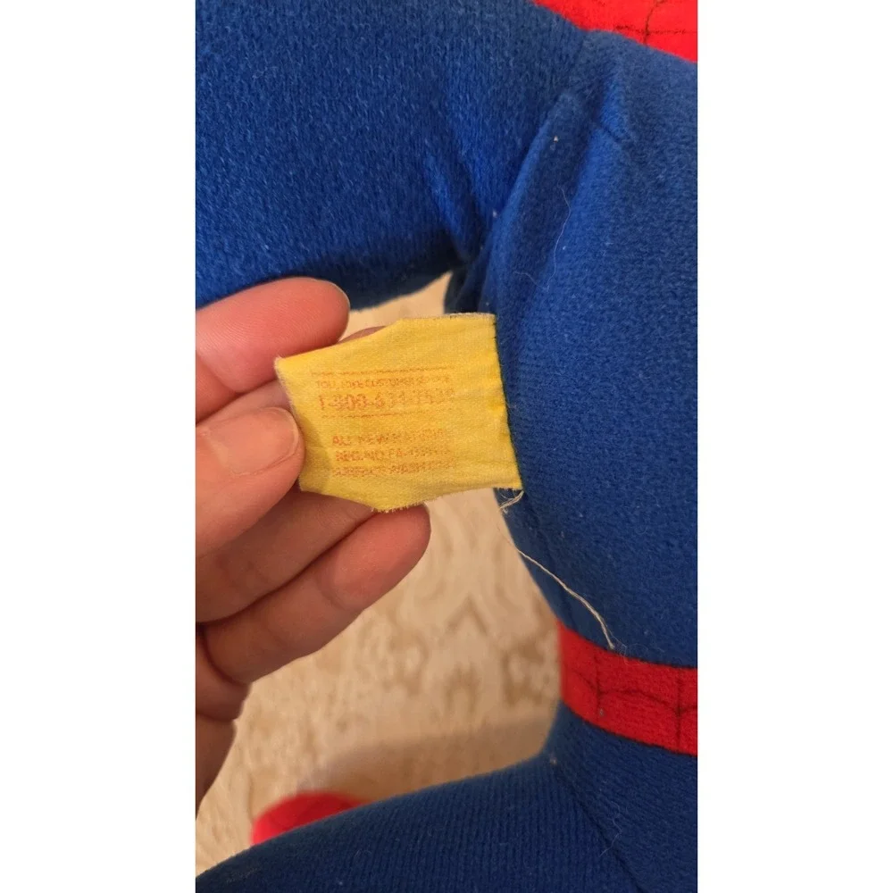 Vintage 1994 Spider Man Plush Toy Biz Marvel Loop Hook Hands 20